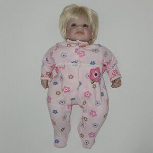Adora Doodle Bug Baby Girl Doll Realistic Weighted 18" Long Blond Hair Blue Eyes